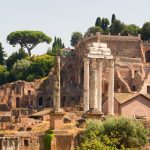 The Roman Forum seen through the Arch of Septimius Severus